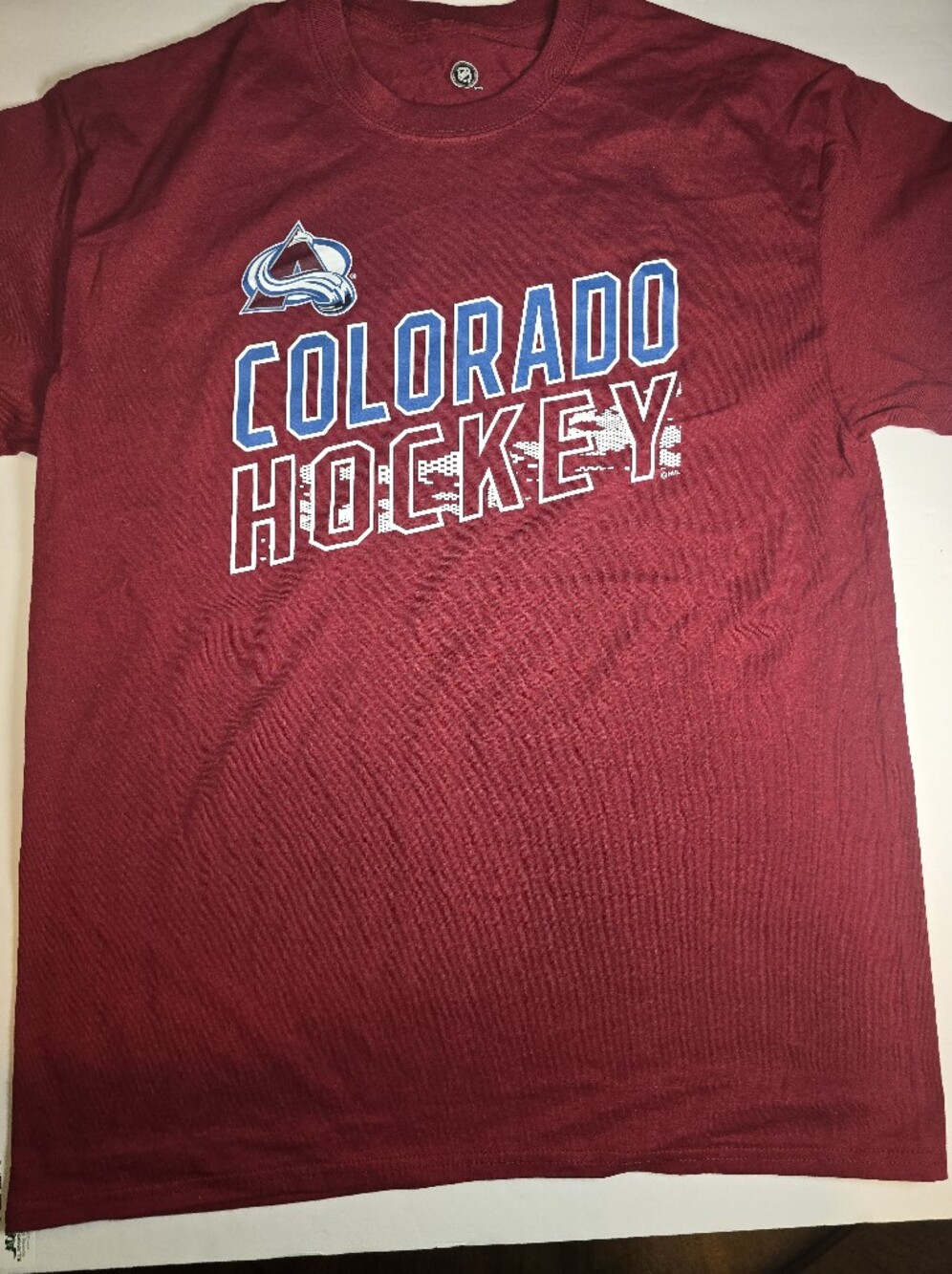 NHL Colorado Hockey Maroon Short Sleeve Tee